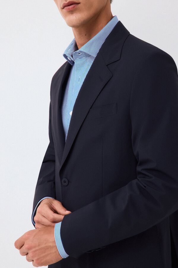Pedro del Hierro Americana traje coordinado t&eacute;cnico Azul