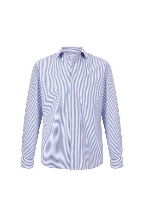 Pedro del Hierro Camisa vestir rayas non iron + antimanchas slim fit Azul