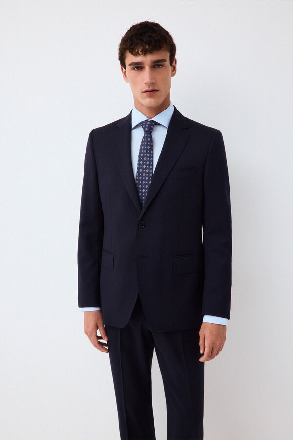 Pedro del Hierro Americana traje coordinado tailored b&aacute;sico Azul