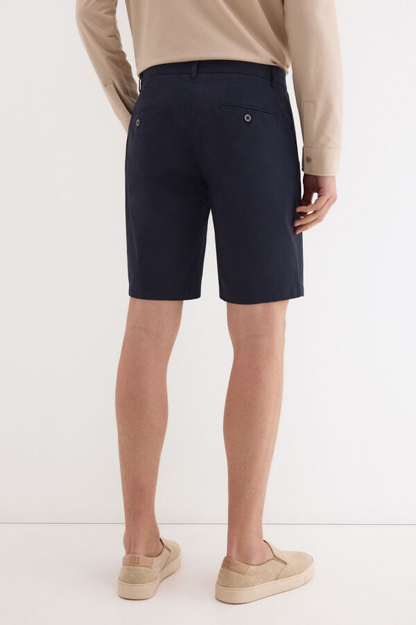 Pedro del Hierro Bermuda chino regular Azul