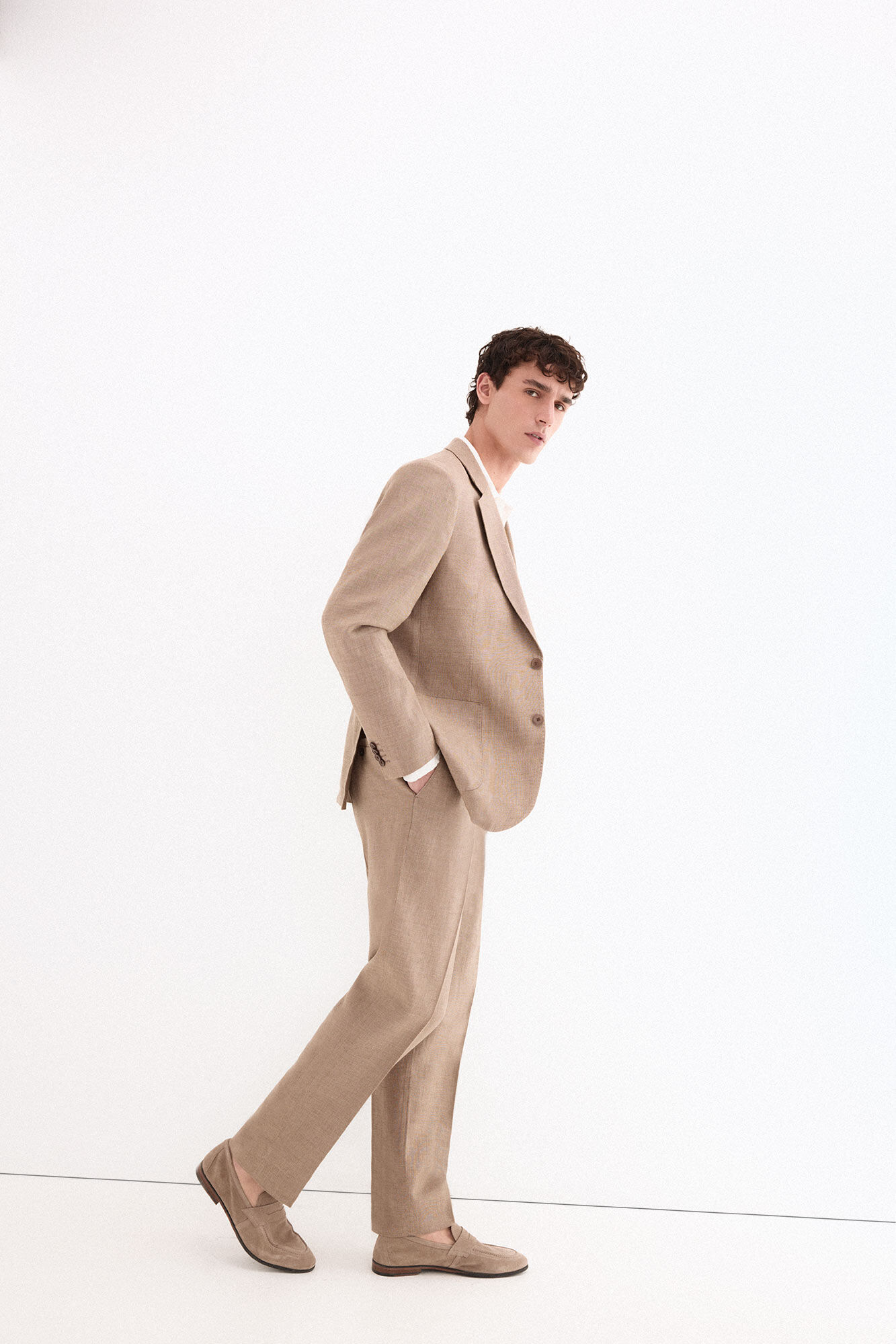 Pedro del Hierro Americana coordinada mezcla lino
