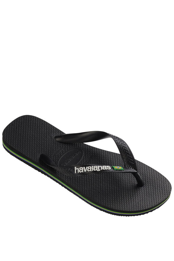 Havaianas Chanclas planas goma negro