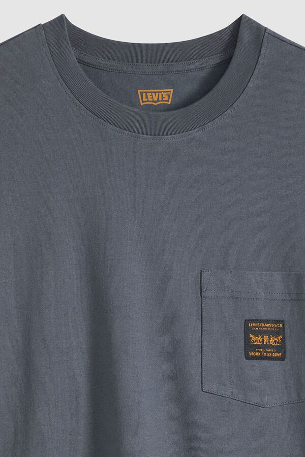 Levi's Camiseta manga corta bolsillo gris