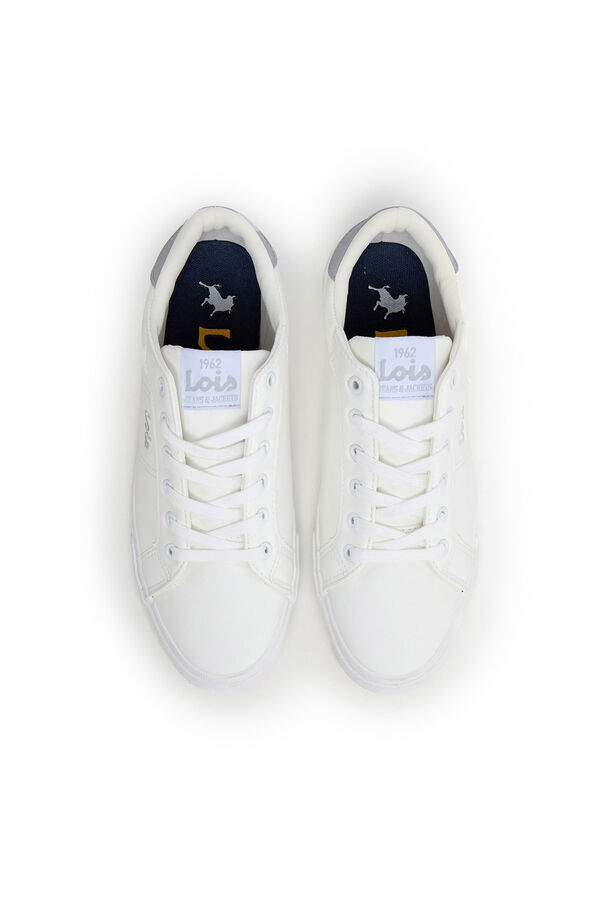Lois Zapatillas cl&aacute;sicas tenis cordones blanco