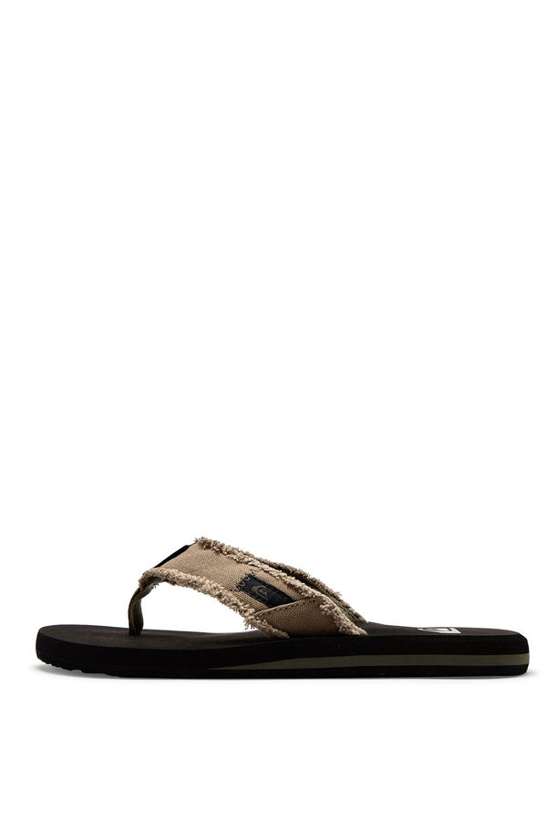 Quiksilver Sandalias con tira de lona marr&oacute;n