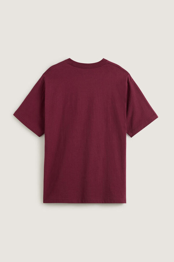 Vans Camiseta logo manga corta burdeos