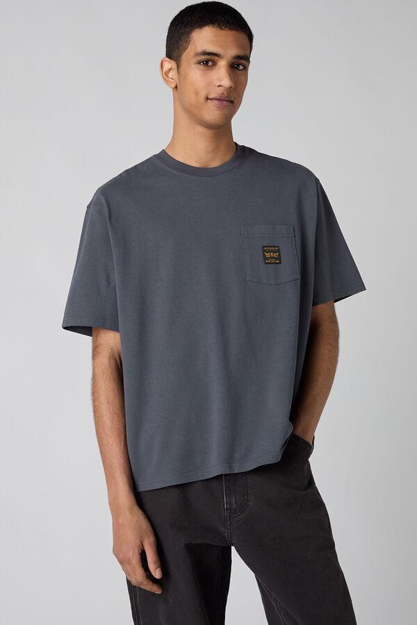 Levi's Camiseta manga corta bolsillo gris