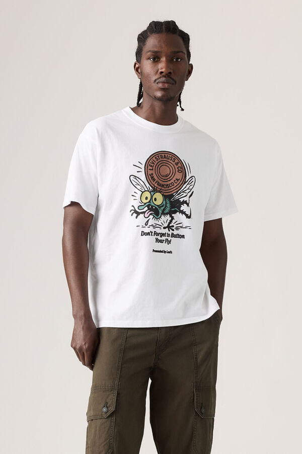 Levi's Camiseta gr&aacute;fico manga corta blanco