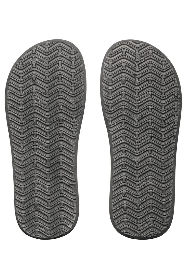 Quiksilver Sandalias con tira de lona marr&oacute;n