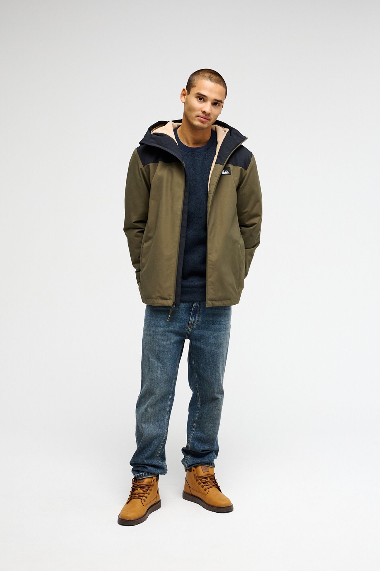 Quiksilver Chaqueta impermeable con capucha