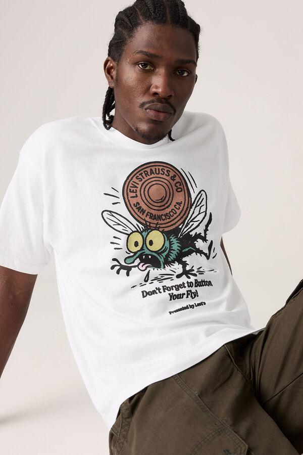 Levi's Camiseta gr&aacute;fico manga corta blanco