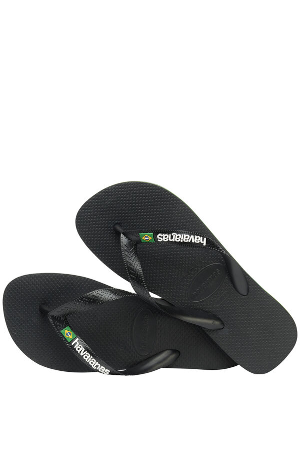 Havaianas Chanclas planas goma negro