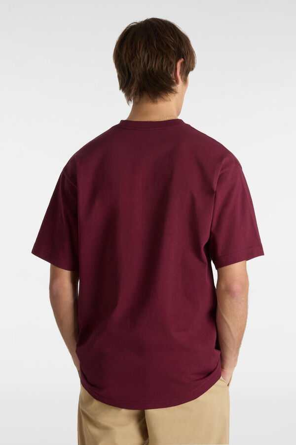 Vans Camiseta logo manga corta burdeos