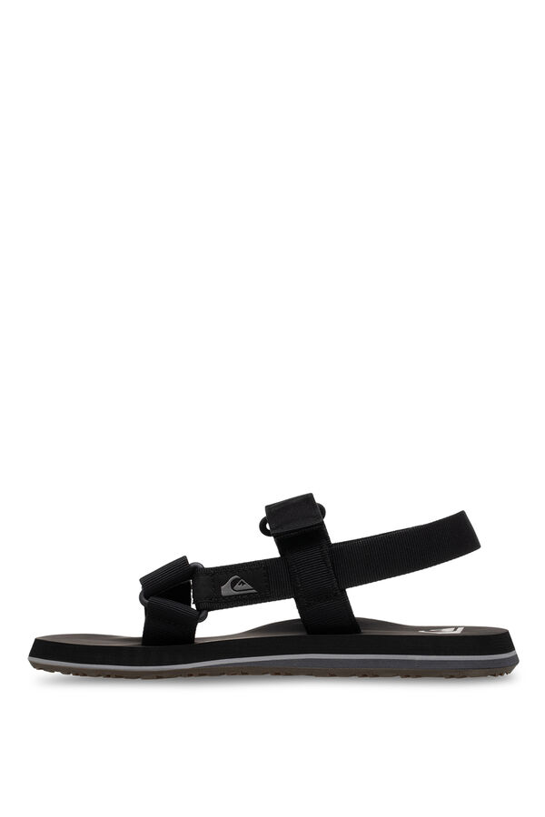 Quiksilver Sandalias doble tira de lona negro