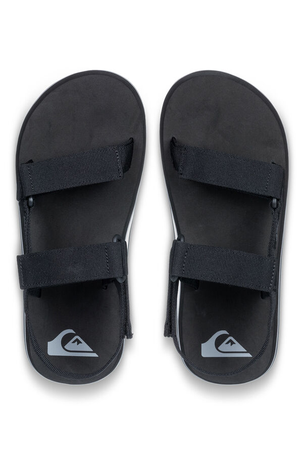 Quiksilver Sandalias doble tira de lona negro