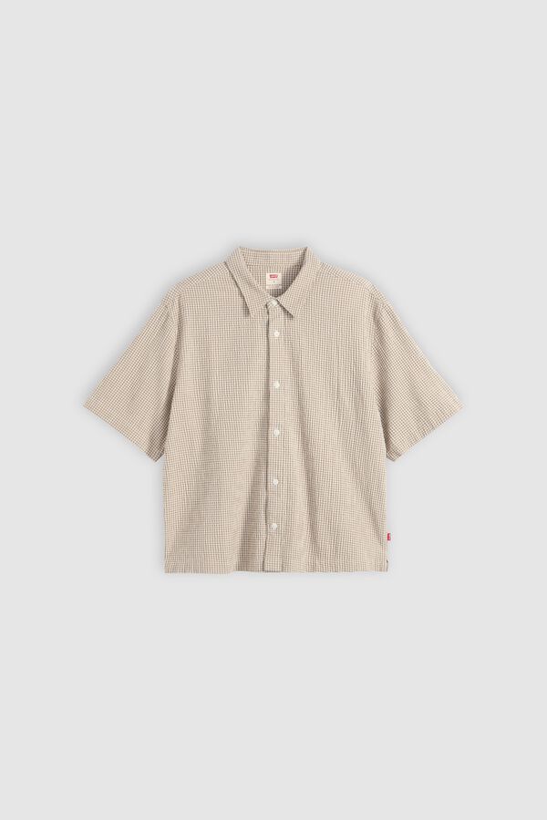 Levi's Camisa crop de manga corta blanco
