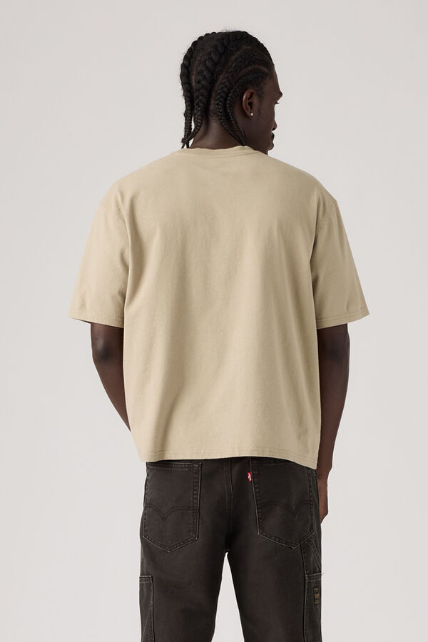 Levi's Camiseta manga corta bolsillo beige