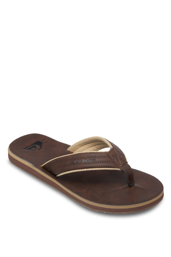 Quiksilver Sandalias con tira anat&oacute;mica marr&oacute;n