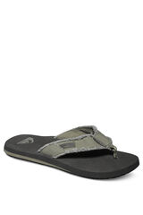 Quiksilver Sandalias con tira de lona marr&oacute;n