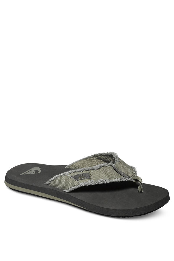 Quiksilver Sandalias con tira de lona marr&oacute;n