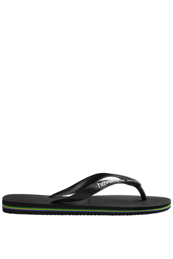 Havaianas Chanclas planas goma negro