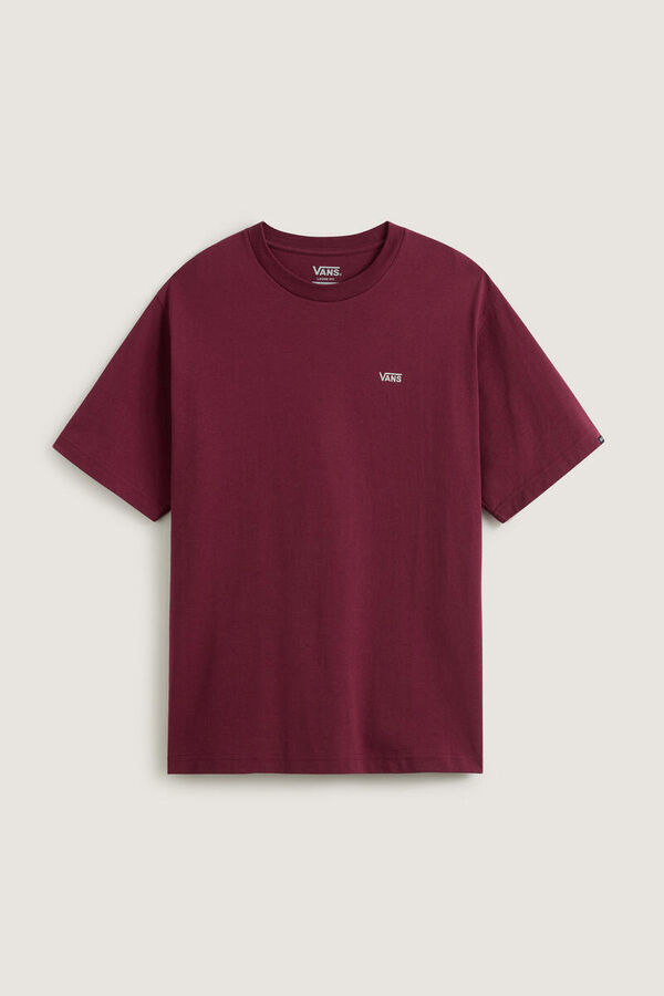 Vans Camiseta logo manga corta burdeos