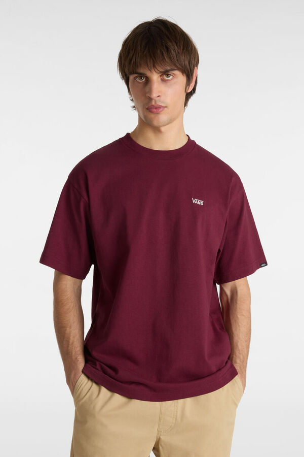 Vans Camiseta logo manga corta burdeos