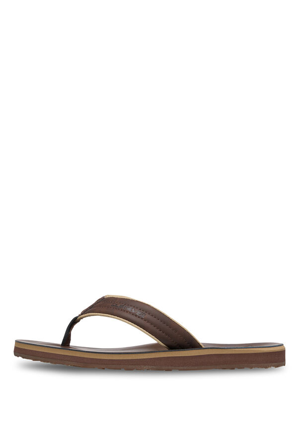 Quiksilver Sandalias con tira anat&oacute;mica marr&oacute;n