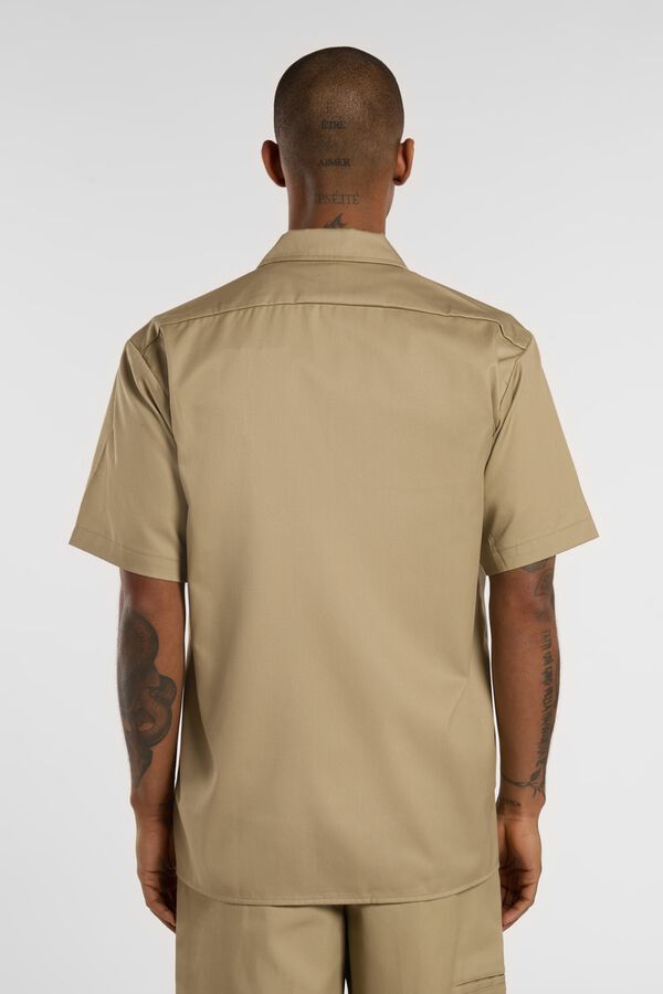 Dickies Camisa de trabajo manga corta kaki