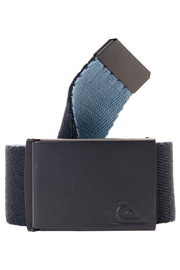 Quiksilver Cintur&oacute;n con hebilla met&aacute;lica azul