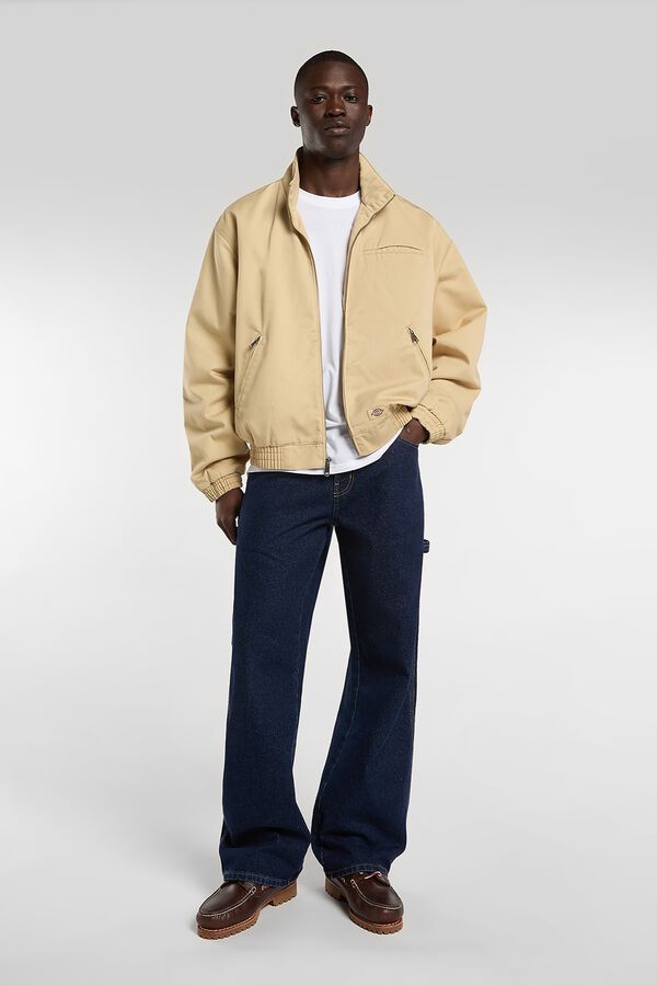 Dickies Cazadora cuello subido cremallera nude
