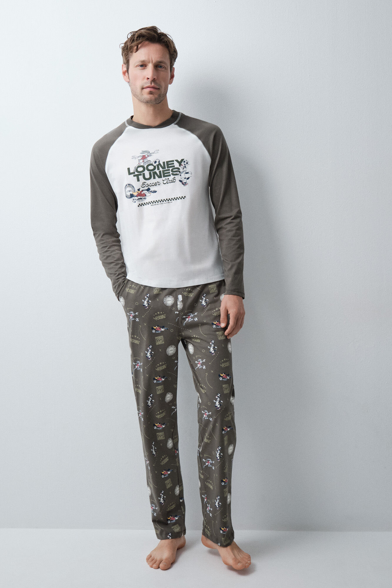 Women'secret Pijama largo algod&oacute;n Looney Tunes