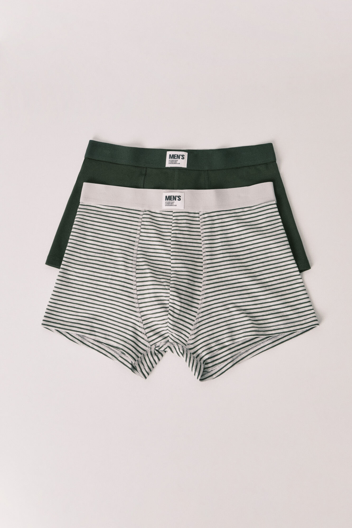 Women'secret Pack 2 calzoncillos b&oacute;xer verde y rayas