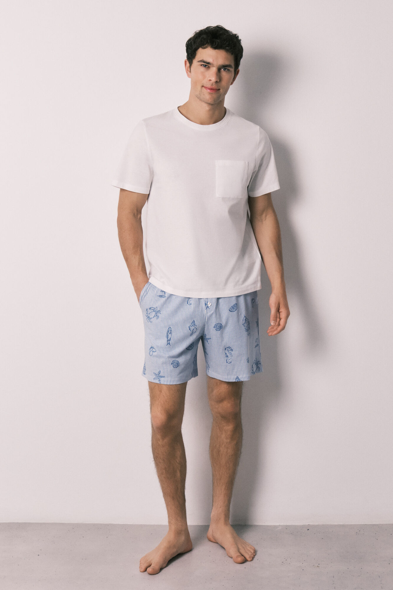 Women'secret Pijama corto hombre algod&oacute;n Family Collection