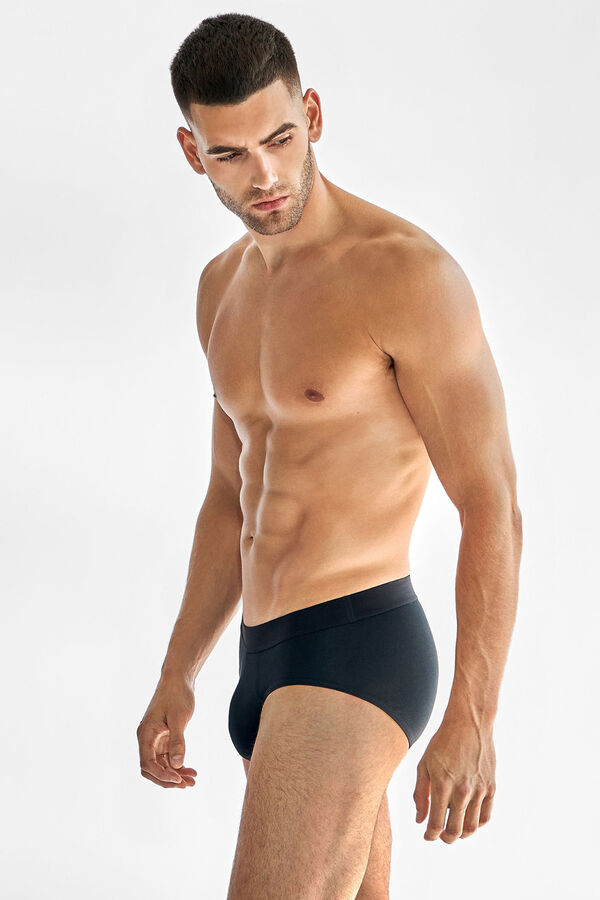 Bread & Boxers Pack de 3 slips negros negro