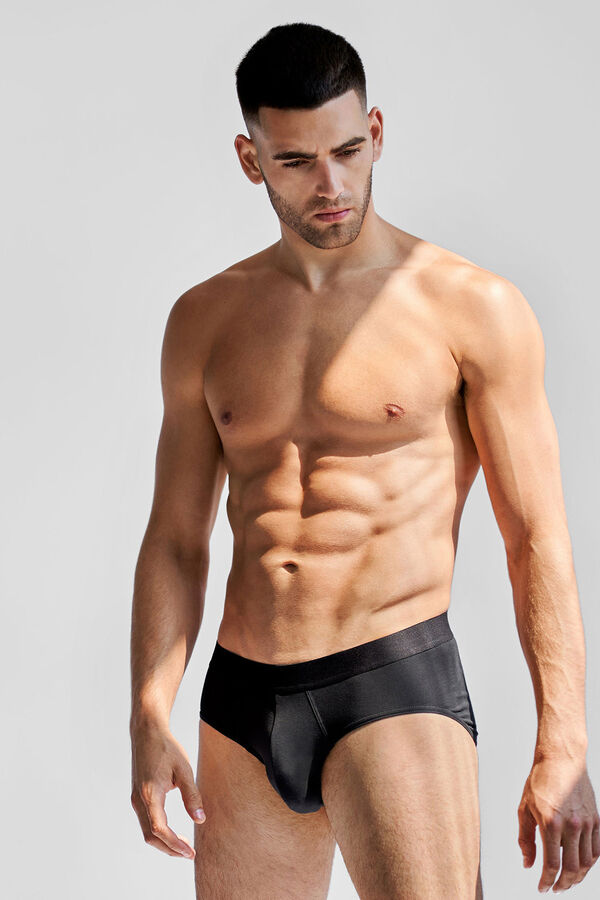 Bread & Boxers Pack de 3 slips negros negro