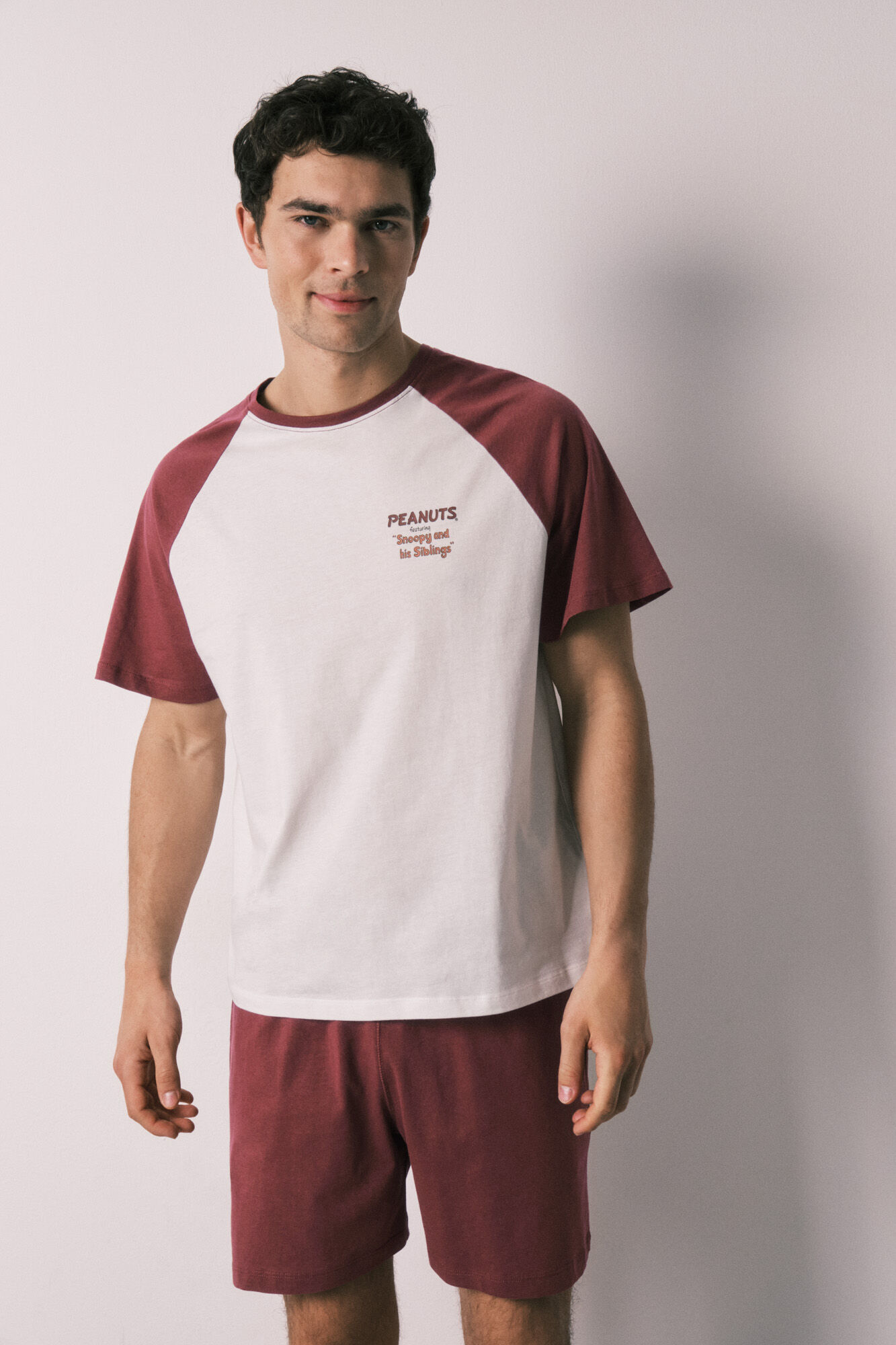 Women'secret Pijama corto hombre algod&oacute;n Peanuts