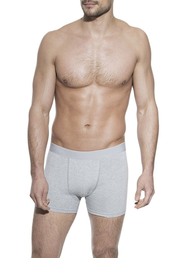 Bread & Boxers Pack de 3 b&oacute;xers algod&oacute;n org&aacute;nico grises melange gris