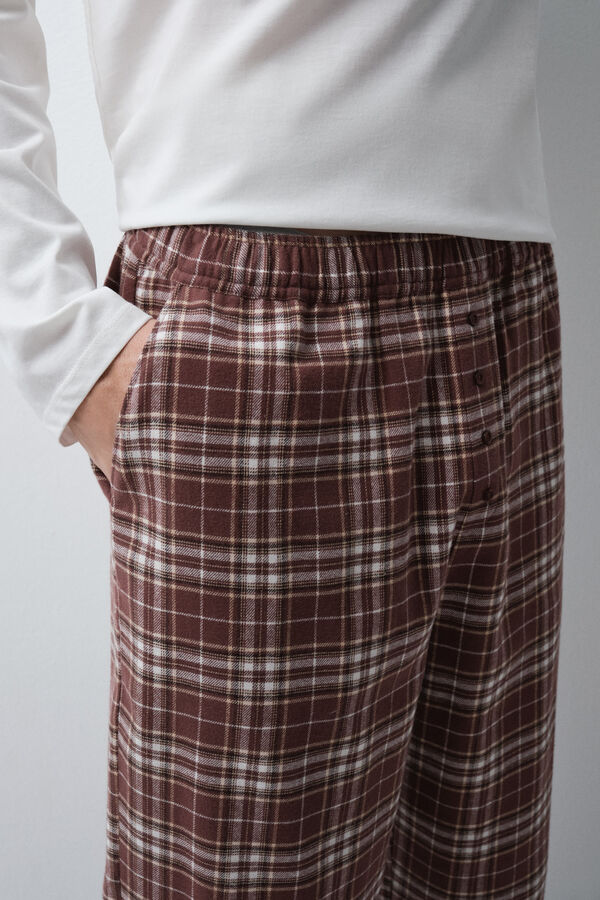 Women'secret Pijama largo algod&oacute;n Toy Story marfil