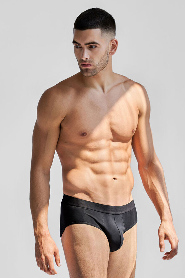 Bread & Boxers Pack de 3 slips negros negro